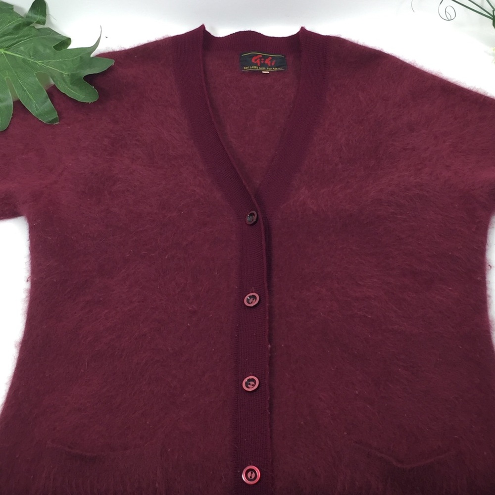 Authentic Gi Gi 50%Angora 50%Wool Cardigan Sweater